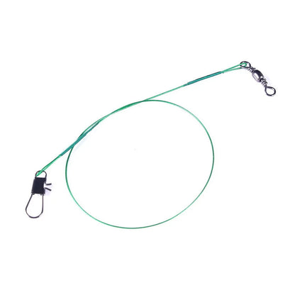 HookUpCo. Steel Fishing Leader with Swivel 30cm - HookUpCo.