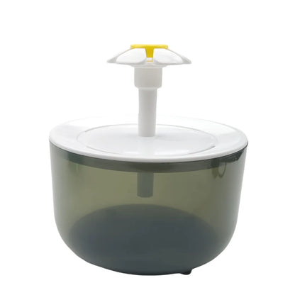 HookUpCo. Cat Flower Water Dispenser, Quiet Filtered