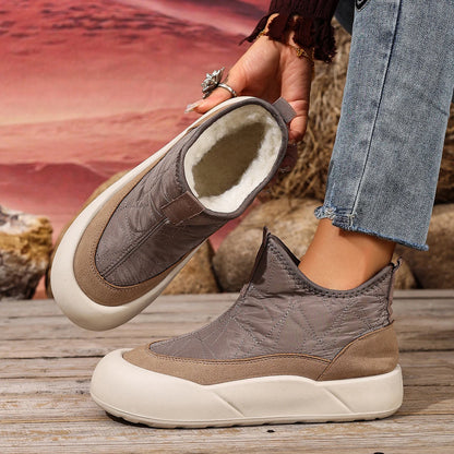 Cozy Fleece-Lined Snow Boots for Women - Non-Slip Comfort