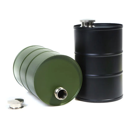 Portable Stainless Steel 25oz Oil Drum Water Bottle Flask