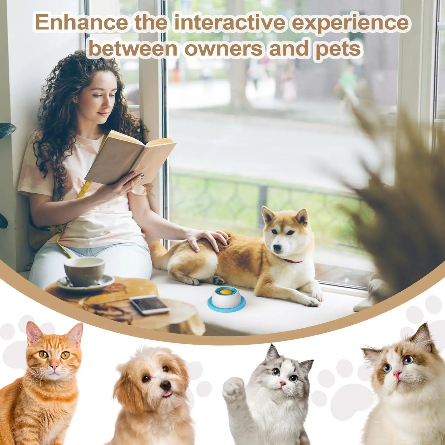 HookUpCo. Interactive Dog Treat Puzzle Toy