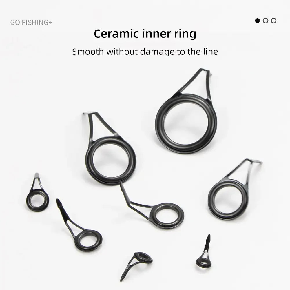 Durable Ceramic Fishing Rod Repair Kit, 8Pcs - HookUpCo.