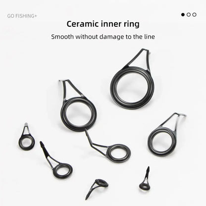 Durable Ceramic Fishing Rod Repair Kit, 8Pcs - HookUpCo.