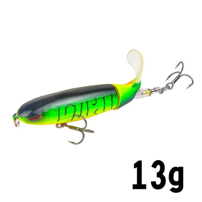 HookUpCo. Topwater Fishing Lure with Rotating Tail