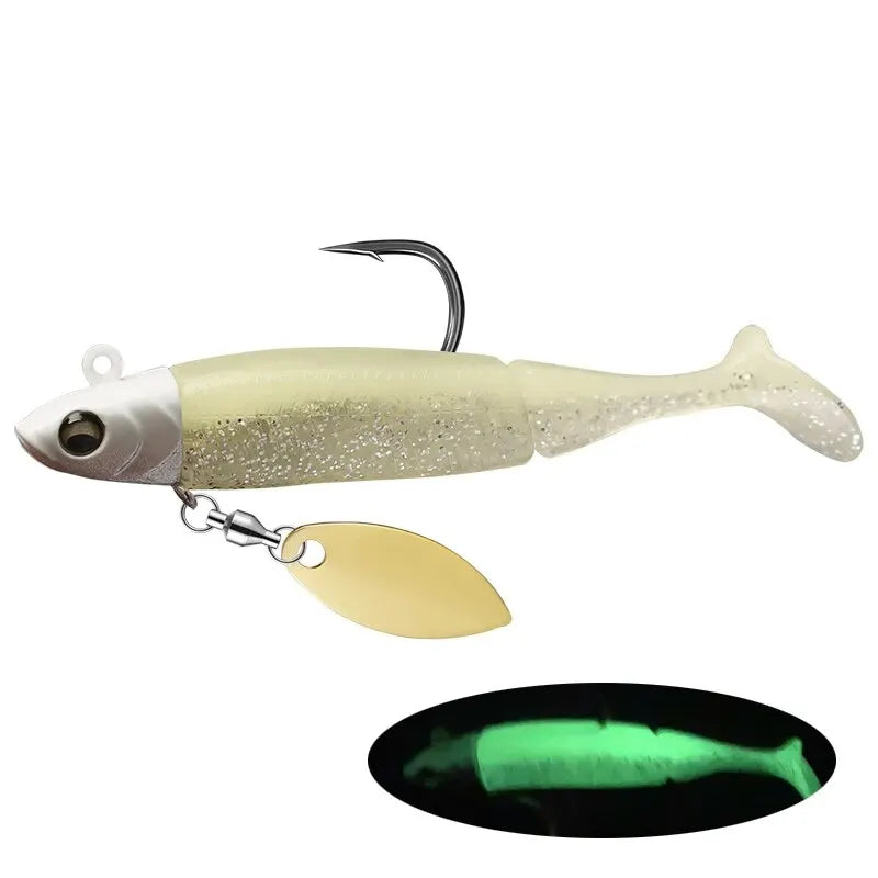 Soft T-tail Fishing Lures for Pike and Bass