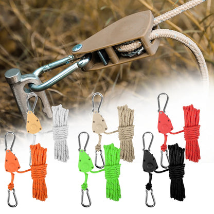HookUpCo. Adjustable Tent Rope Hanger Pulley - HookUpCo.