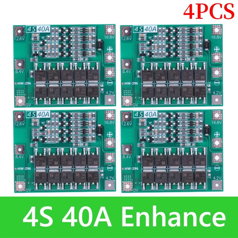 BMS 3S/4S 5A 10A 20A 25A 40A 60A Li-ion Lithium Battery Charger Protection Board 18650 For Drill Motor 12V with Enhance/Balance