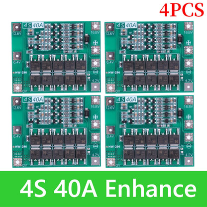 BMS 3S/4S 5A 10A 20A 25A 40A 60A Li-ion Lithium Battery Charger Protection Board 18650 For Drill Motor 12V with Enhance/Balance