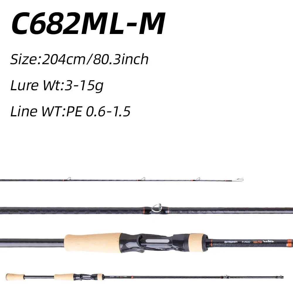 HookUpCo. Kuaisha Carbon Fishing Rod for Bass - HookUpCo.