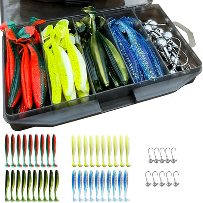 HookUpCo. 50PCS Metal Jig Bait Fishing Lure Kit - HookUpCo.