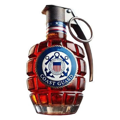 Engraved Military Hand Whiskey Bottle Gift
