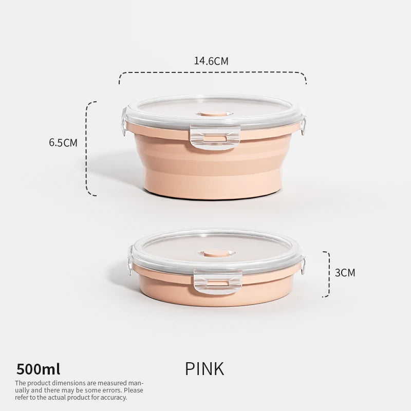 HookUpCo. Stackable Silicone Lunch Box Set