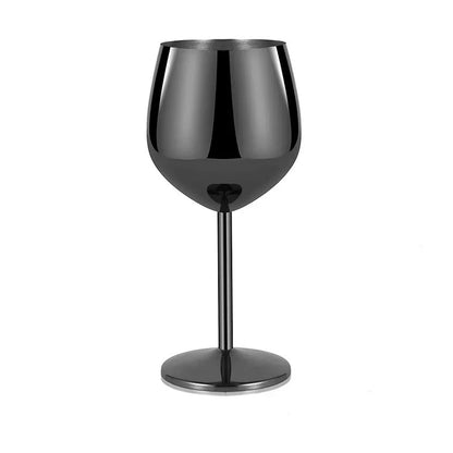 Elegant Stainless Steel Wine Goblet - 500ML
