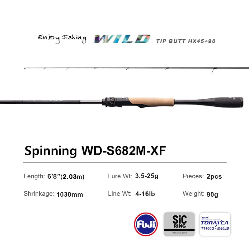 HookUpCo. PureLure Wild Fishing Rod for Predators - HookUpCo.