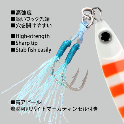 HookUpCo. Mini Jigging Spoon Fishing Lure Set