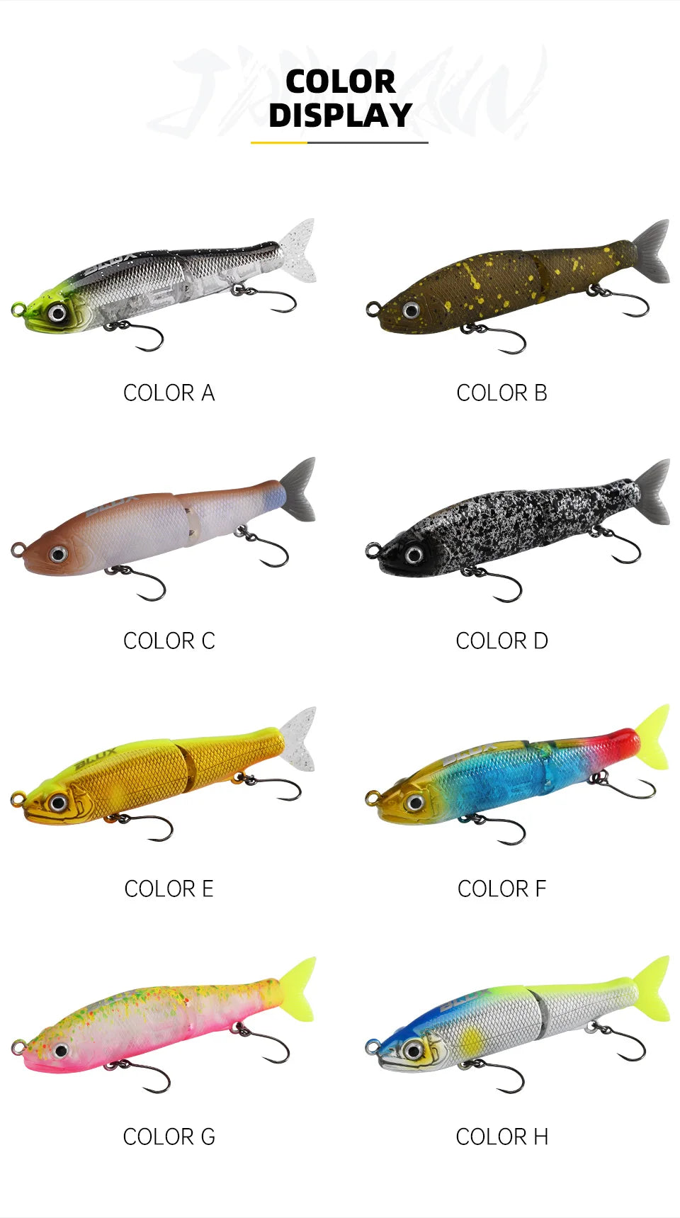 HookUpCo. Sinking Swimbait Lure 70mm - HookUpCo.