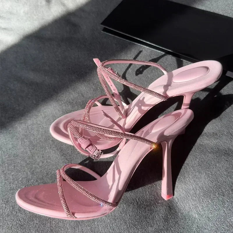 Luxury Open Toe High Heel Sandals for Women - HookUpCo.