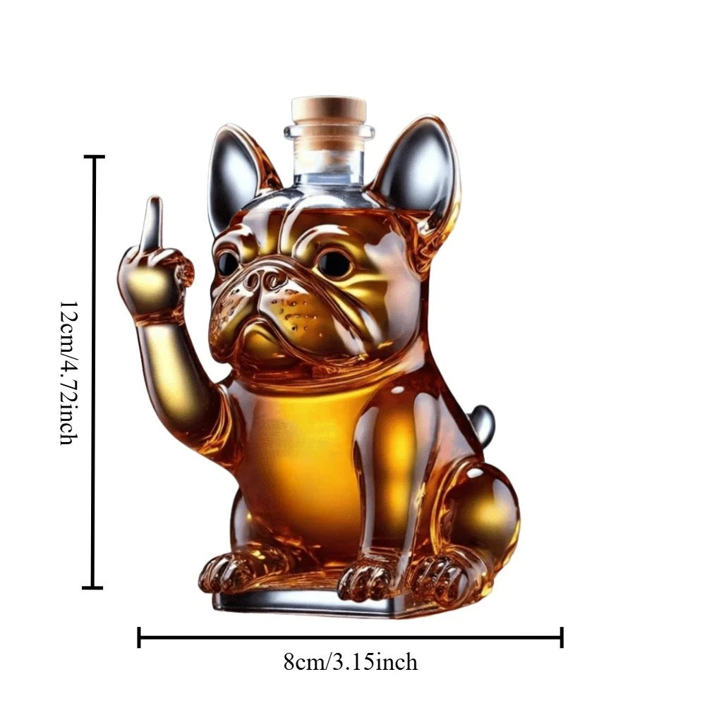 Whimsical Turtle Glass Decanter for Home Bar