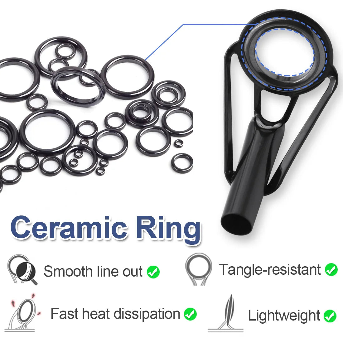 Stainless Steel Fishing Rod Tip Repair Kit - HookUpCo.