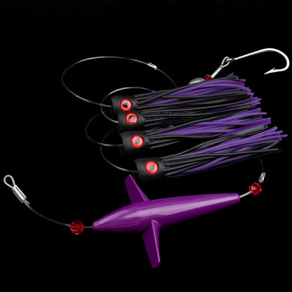 HookUpCo. Feather Rig Trolling Lures for Tuna Fishing