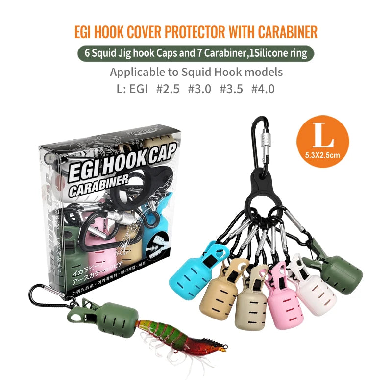 HookUpCo. Squid Jig Bait Protector Kit 6pcs - HookUpCo.