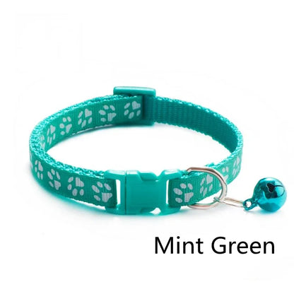 HookUpCo. Colorful Pet Collar with Safety Bell