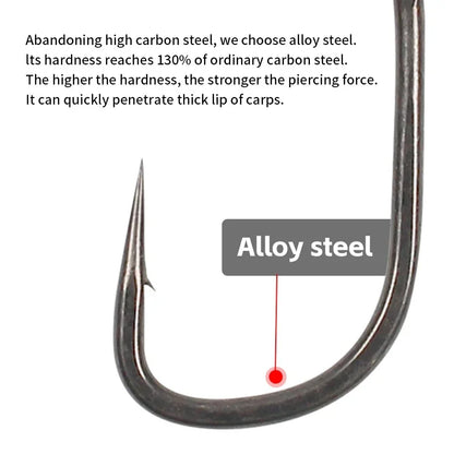 HookUpCo. 10 Ultra Sharp PTFE Coated Fishing Hooks - HookUpCo.