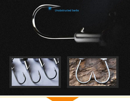 Versatile Jig Head Hooks for Fishing - Multiple Sizes Available