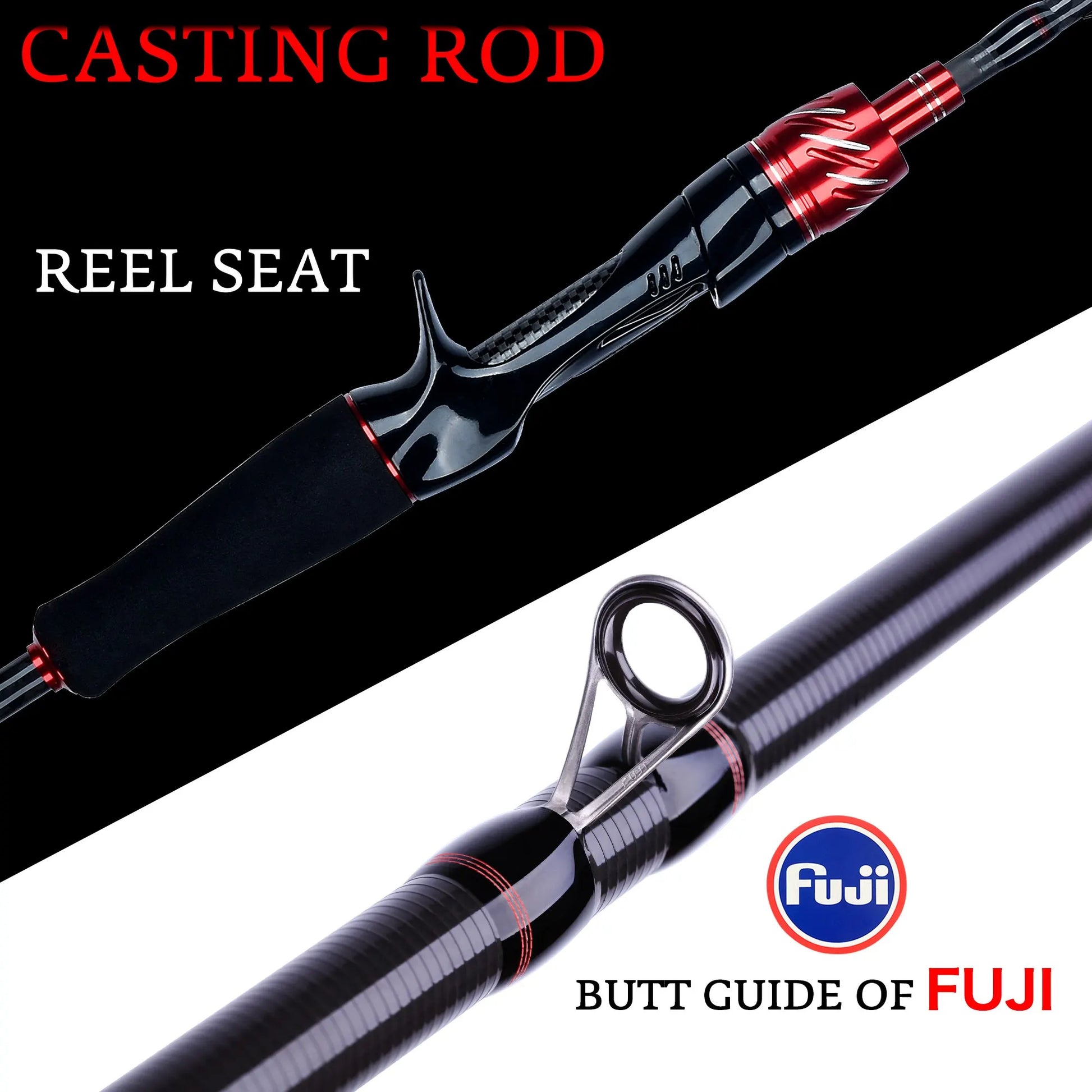 HookUpCo. Mini Rock Fishing Rod, Carbon Spinning - HookUpCo.
