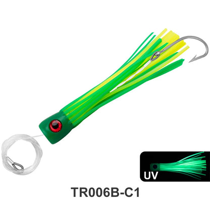 HookUpCo. 9" Rigged Squid Lures for Big Game Fishing - HookUpCo.