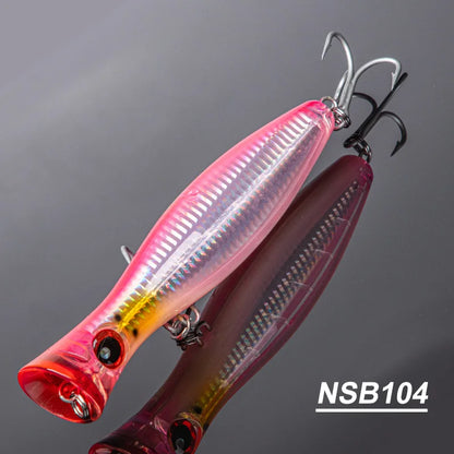 HookUpCo. Big Game Popper Fishing Lures 12cm - HookUpCo.