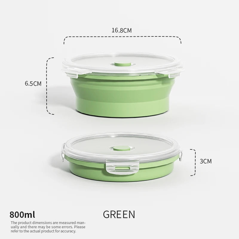 HookUpCo. Stackable Silicone Lunch Box Set