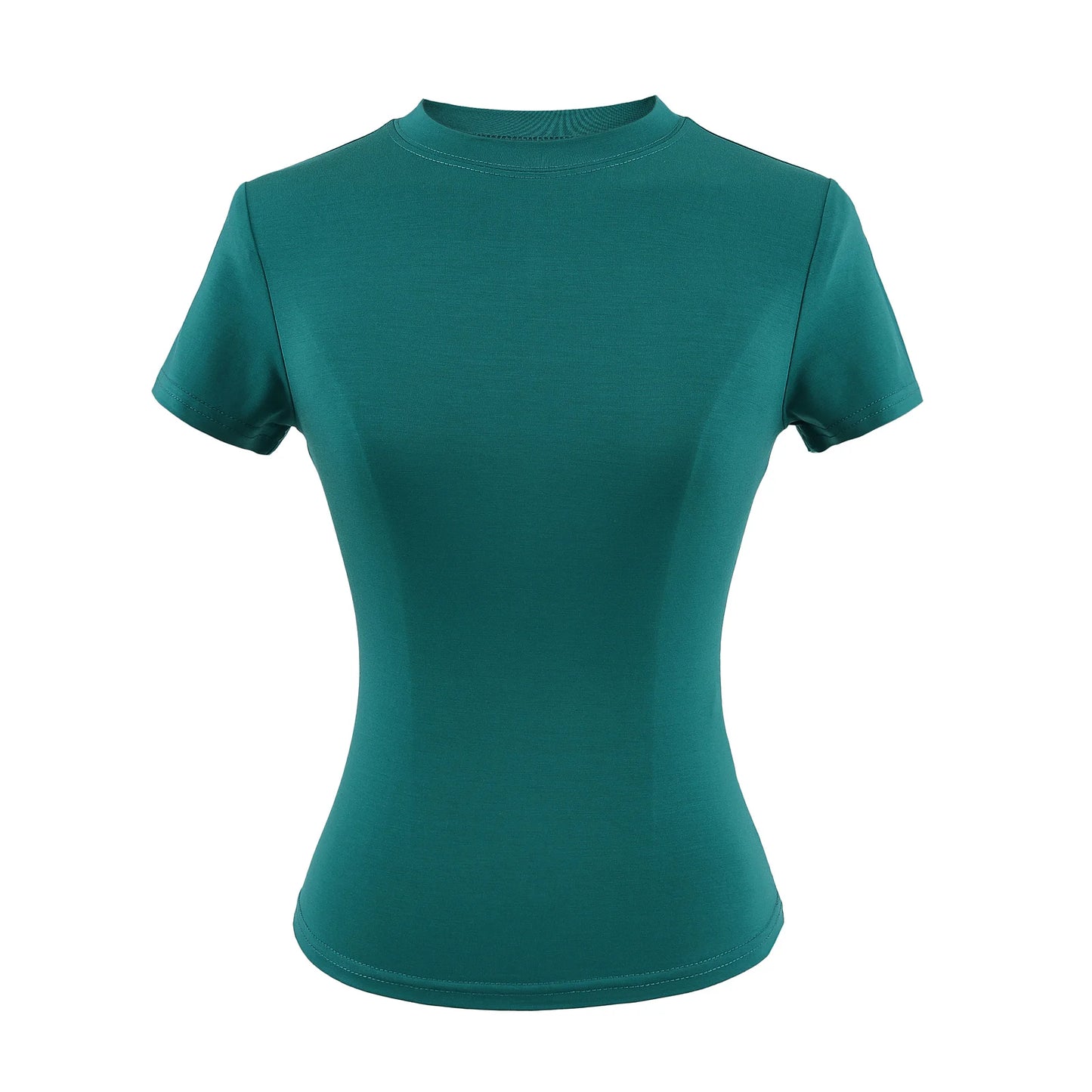 Stylish Slim Fit Casual T-Shirt for Women - Trendy Solid Color
