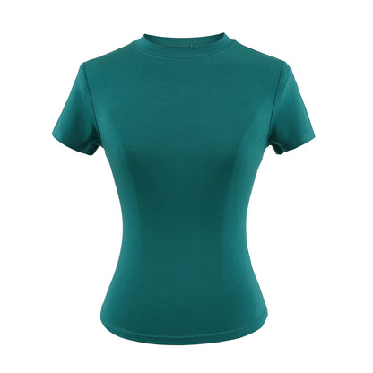 Stylish Slim Fit Casual T-Shirt for Women - Trendy Solid Color