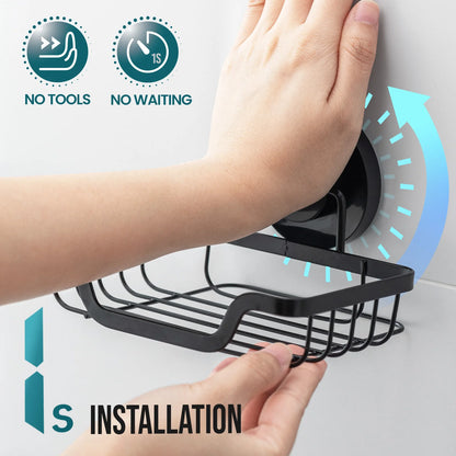 Draining Soap Dish with Suction