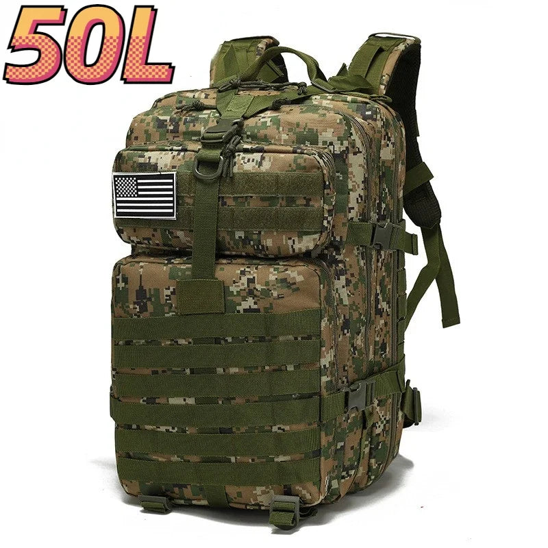 HookUpCo. 30L Waterproof Tactical Backpack