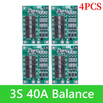 BMS 3S/4S 5A 10A 20A 25A 40A 60A Li-ion Lithium Battery Charger Protection Board 18650 For Drill Motor 12V with Enhance/Balance