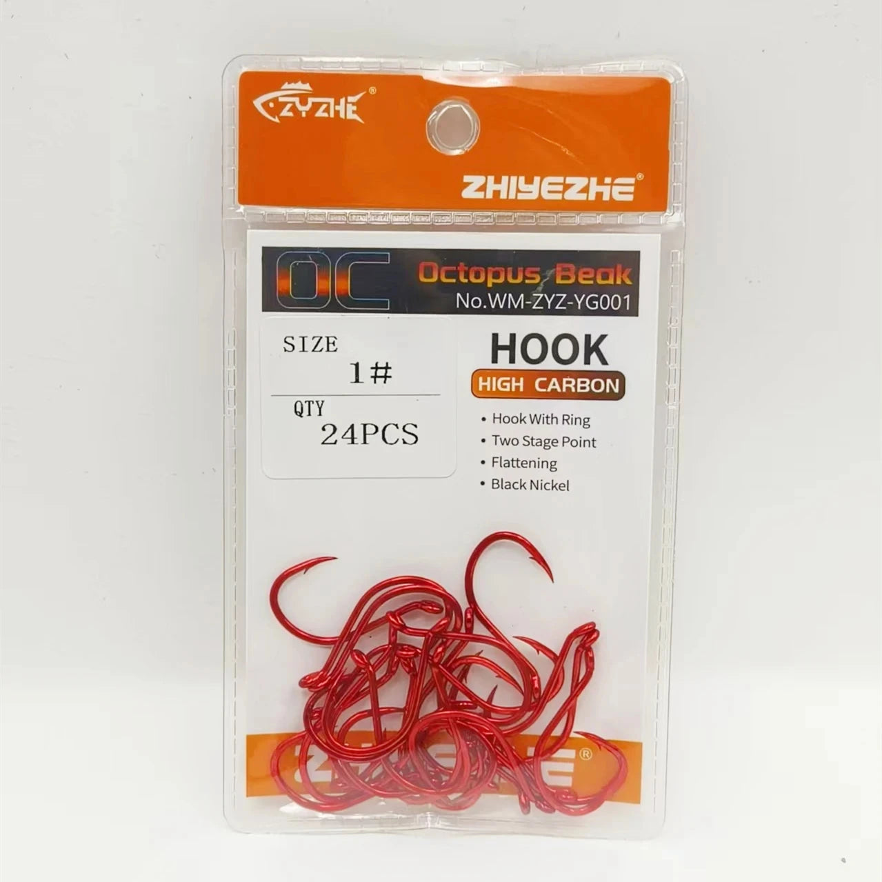 HookUpCo. High Carbon Steel Octopus Fishing Hooks - HookUpCo.