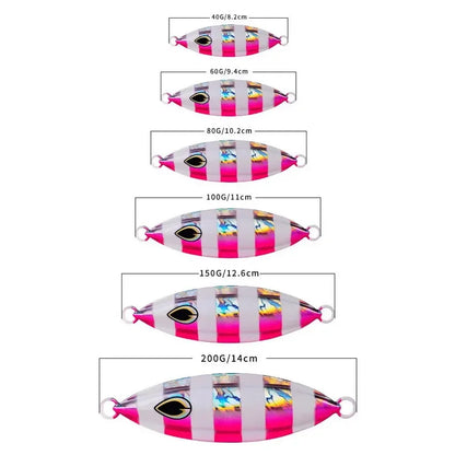 40g to 100g Metal Fishing Lures for Saltwater Jigging