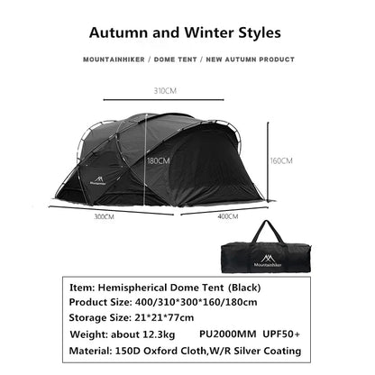 HookUpCo. Rainproof Dome Tent for Camping Adventures - HookUpCo.