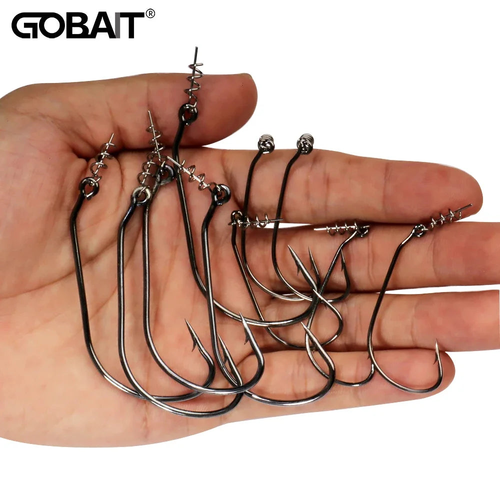 HookUpCo. Sharp Offset Worm Hooks for Fishing - HookUpCo.