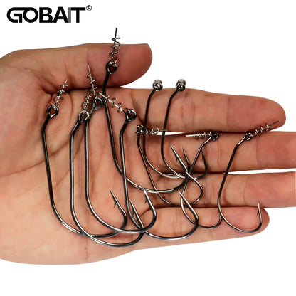 HookUpCo. Sharp Offset Worm Hooks for Fishing - HookUpCo.