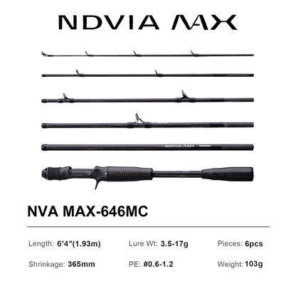 HookUpCo. 8FT Tubular Tip Fishing Rod for Squid