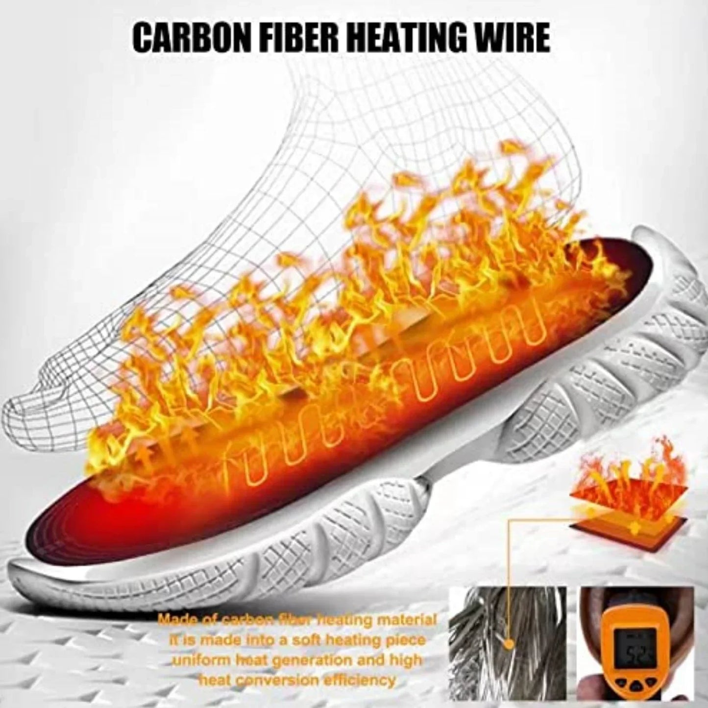 USB Heated Insoles for Ultimate Winter Foot Warmth