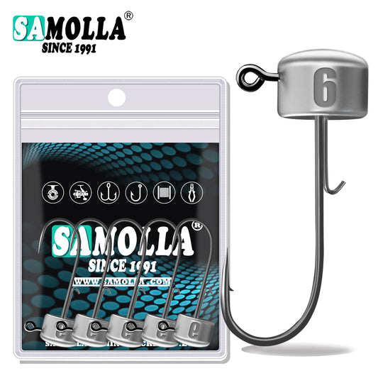 HookUpCo. Ned Rig Jig Heads for Bass and Trout Fishing