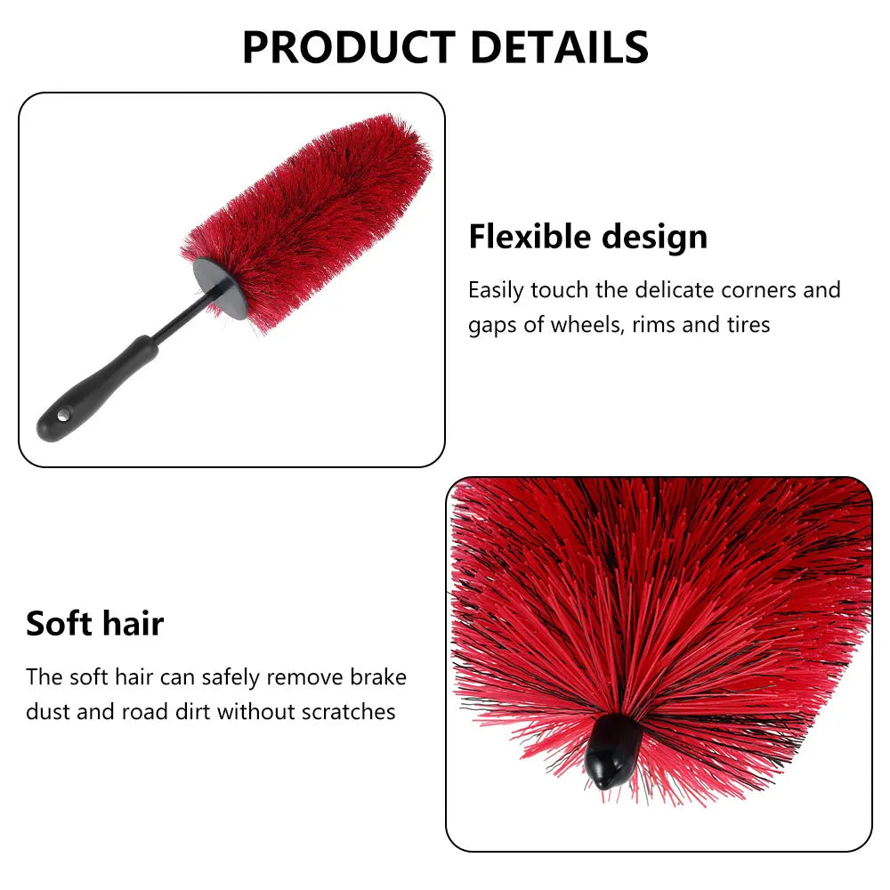 Soft Non-Scratch Wheel Cleaning Brush