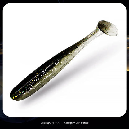 Soft Silicone Shad Worm Fishing Lure for Bass