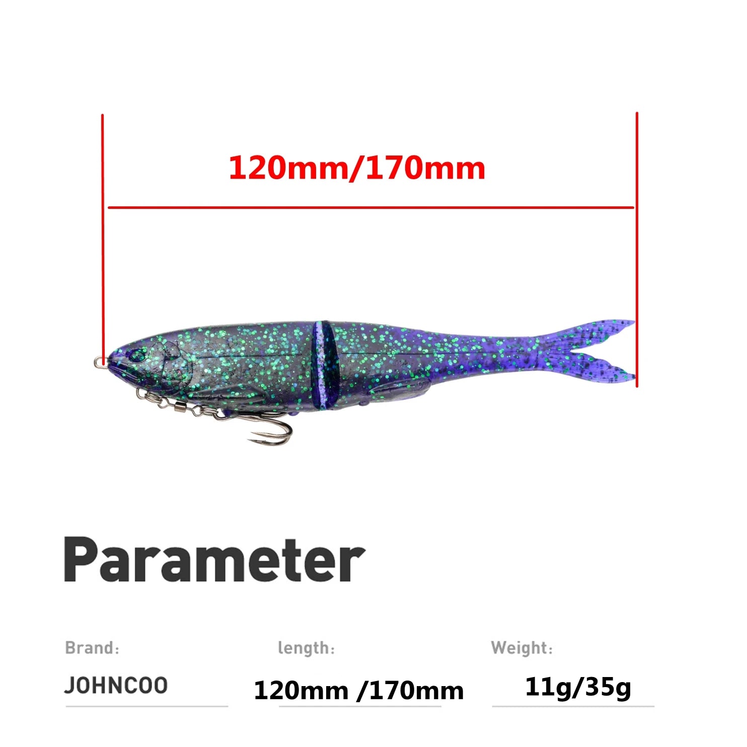 HookUpCo. Soft Bait Fishing Lure - HookUpCo.