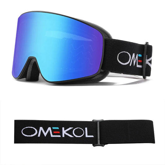 HookUpCo. Double Layer Anti-Fog Ski Goggles for Outdoor Fun