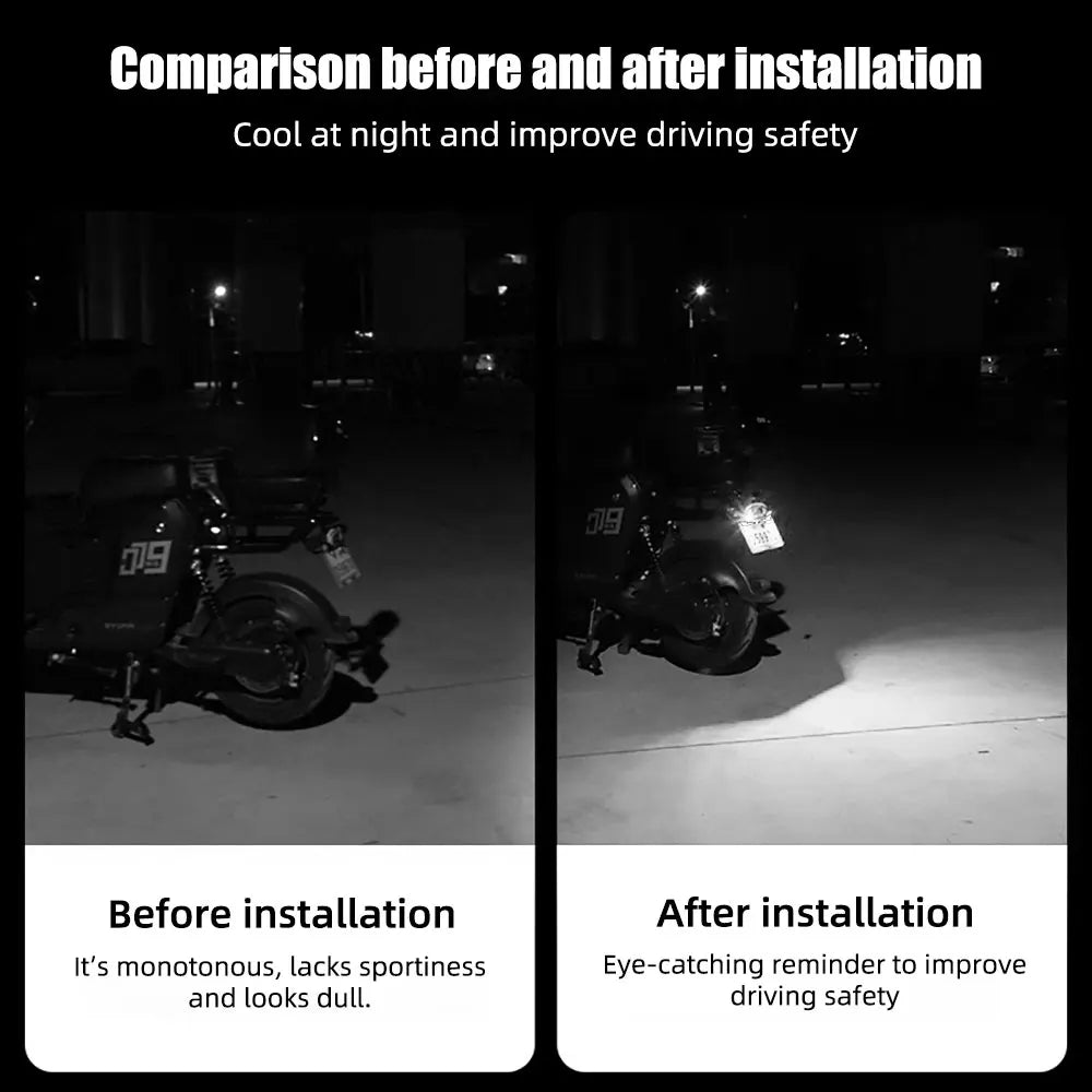 LED Devil's Eye License Plate Light Set for Cars and Motorcycles